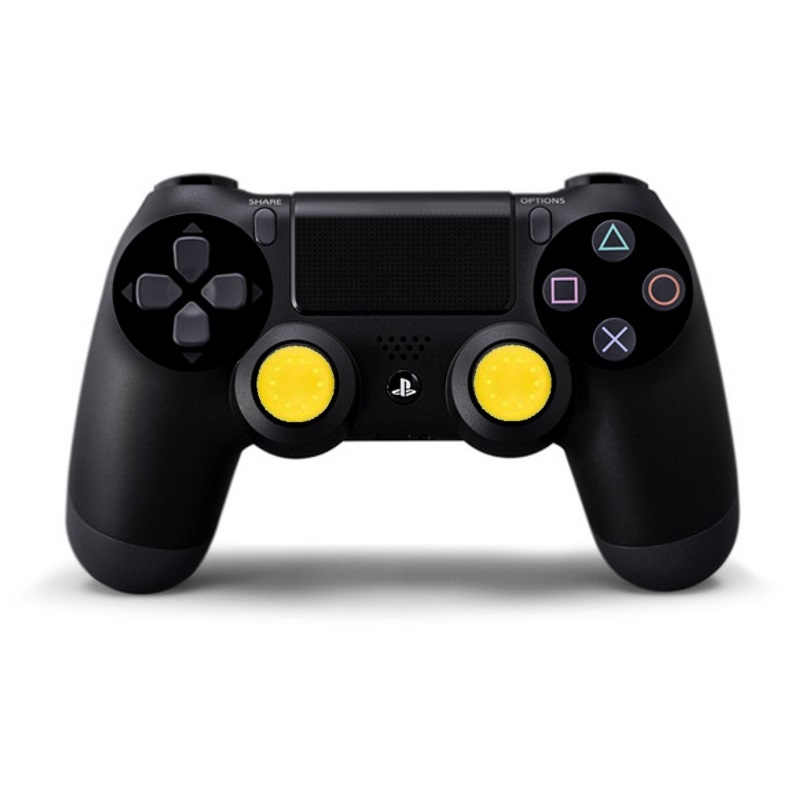 Thumb Grip Geel (2x) - Playstation 4 Controller