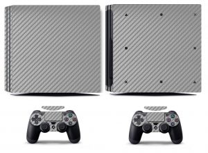 Silver Carbon - PS4 Pro Skin