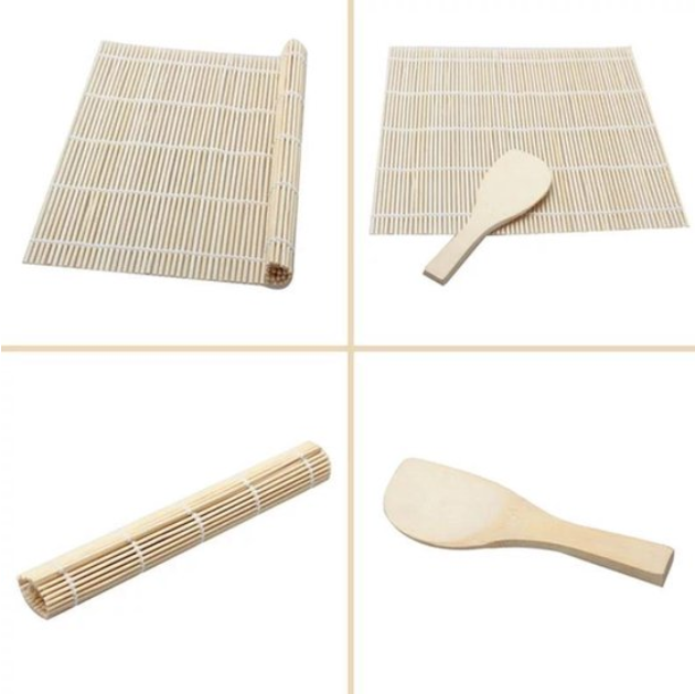 Sushimakers - Bamboe - Sushimat - Rijstlepel - Sushiset