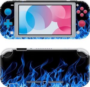 Nintendo Switch Lite Skin Blue Flames
