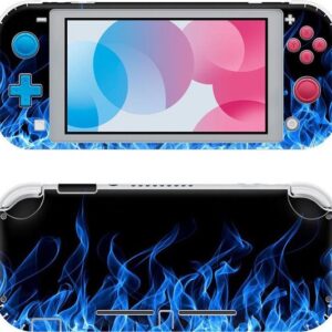 Nintendo Switch Lite Skin Blue Flames
