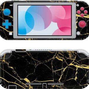 Nintendo Switch Lite Skin Zwart Marmer
