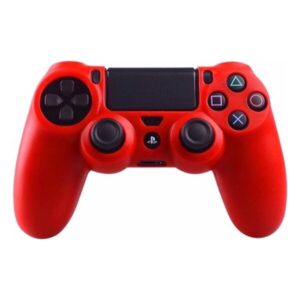 Siliconen hoes purecolor Rood - voor PS4 controller