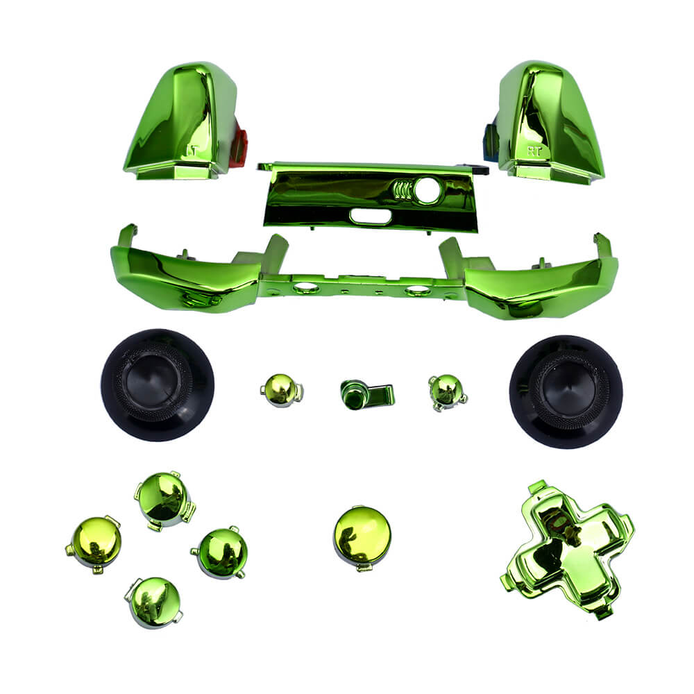 Xbox One Controller Buttons Pro Chrome Groen