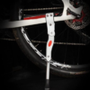Fietsstandaard universeel - Mountainbike zijstandaard - MTB standaard - Wit aluminium - in hoogte verstelbaar
