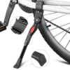 Fietsstandaard universeel - Mountainbike zijstandaard - MTB standaard - Zwart aluminium - in hoogte verstelbaar