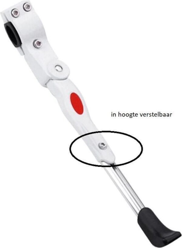 Fietsstandaard universeel Wit