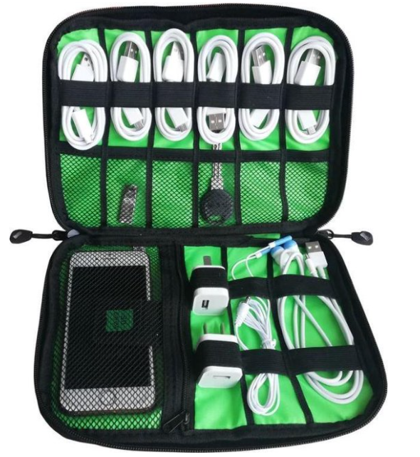 Kabel- en gadgetsorganizer, Organizer voor usb stick/gsm/kabels/powerbank Kabel- en gadgetsorganizer, Organizer voor usb stick/gsm/kabels/powerbank
