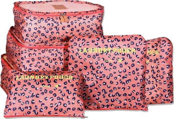 Packing Cubes Set Roze Print