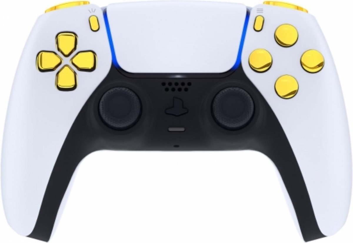 Ps5 button set goud chrome voorkant