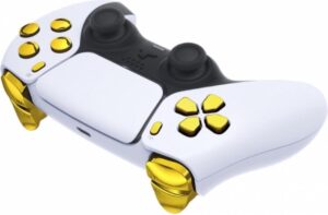 Ps5 button set goud chrome zijkant