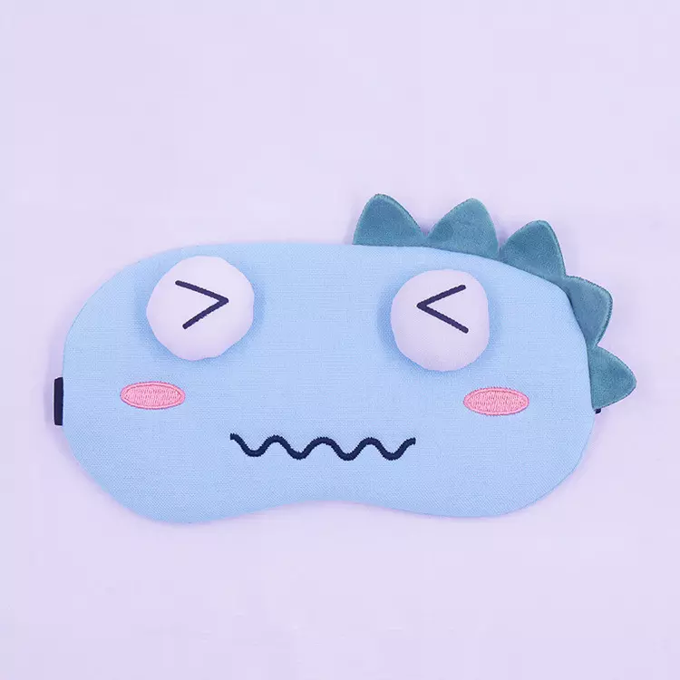 Dinosaur slaapmasker blauw