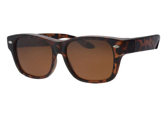 Overzet Zonnebril Wayfarer Bruin