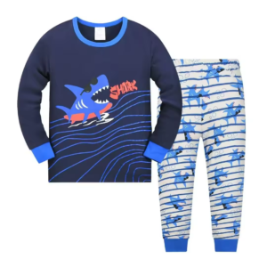 Kinderpyjama met haai opdruk