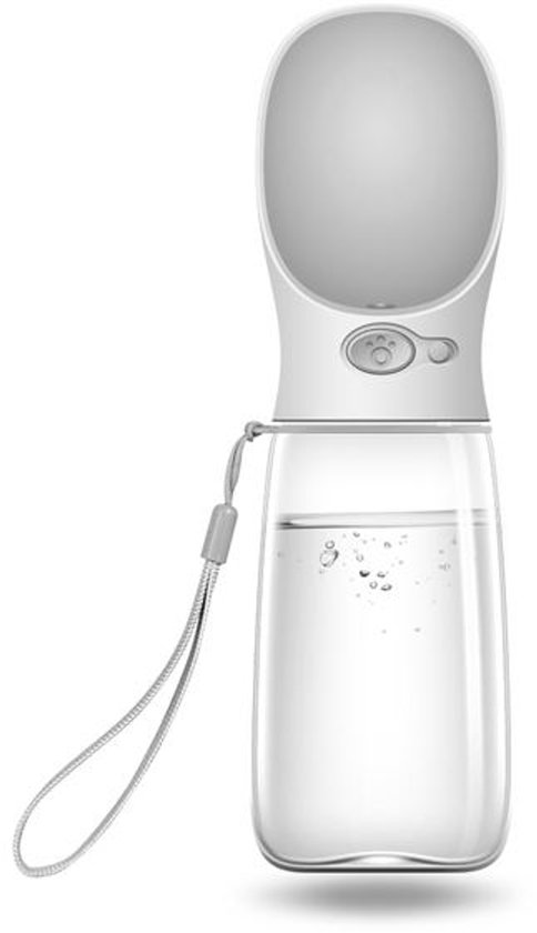 550ml - Honden Drinkfles wit