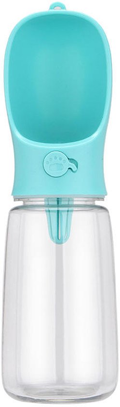 Drinkfles hond turquoise - BOL