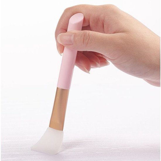 Roze siliconen maskerkwast voor gezichtsmasker