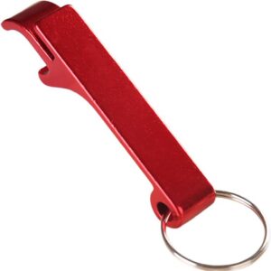 Rode shotgun blikopener en flesopener sleutelhanger