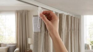 Verstelbare Gordijnhaken – 7,5 cm – 25 stuks – Wit