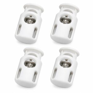 Cord lock wit – koordstopper 14 x 27 mm – 4 stuks