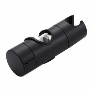 Glijstuk Douchekophouder – 19-25 mm – Mat Zwart